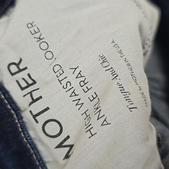 Mother Women's High Waisted Looker Ankle Fray Jeans In Tongue and Chic - Picture 8 of 15